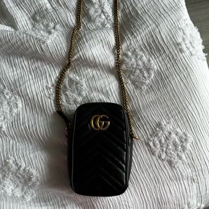 Gucci Marmont phone bag (that fits more)! Dust bag and receipt.